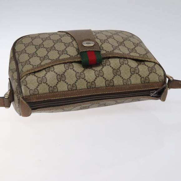 GUCCI GG Supreme Web Sherry Line Shoulder Bag Pvc Beige 89 02 032 - Picture 6 of 16